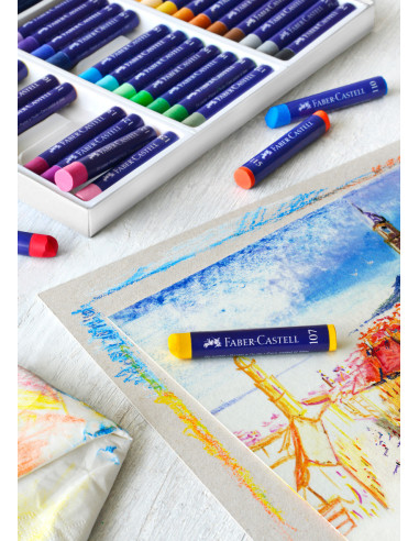 FC127012,CREIOANE ULEI PASTEL 12 CULORI FABER-CASTELL