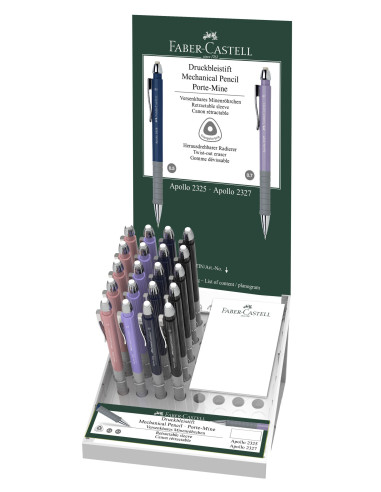 FC232520,DISPLAY 20 BUC CREION MECANIC 0.5MM APOLLO FABER-CASTELL