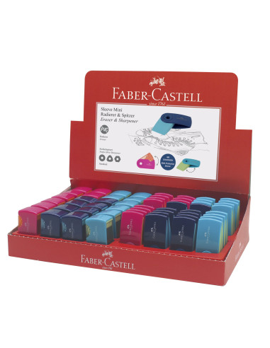 FC182717,Display ascutitori si radiere sleeve mini FABER-CASTELL