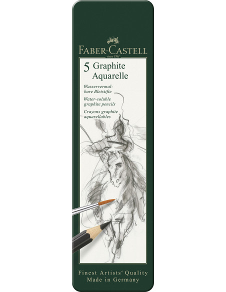 FC117805,SET 5 BUC CREION GRAFIT AQUARELLE FABER-CASTELL