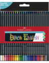 FC116424,Creioane colorate 24 culori Black edition FABER-CASTELL