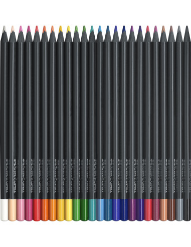 FC116424,Creioane colorate 24 culori Black edition FABER-CASTELL
