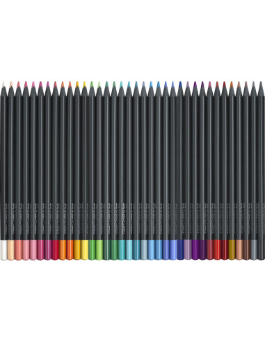 FC116436,Creioane colorate FABER-CASTELL 36 culori, Black Edition FC116436,Creioane colorate FABER-CASTELL 36 culori, Black Edition