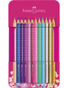 FC201737,Set cadou 12 creioane colorate sparkle FABER-CASTELL