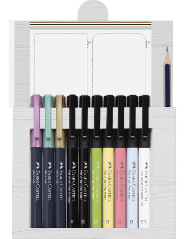FC267103,Pitt artist pen caligrafic starter set faber-castell