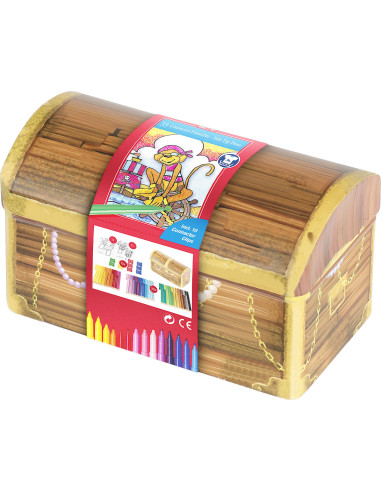 FC155536,Ccarioci FABER-CASTELL 33 culori, Motiv lada comori connector