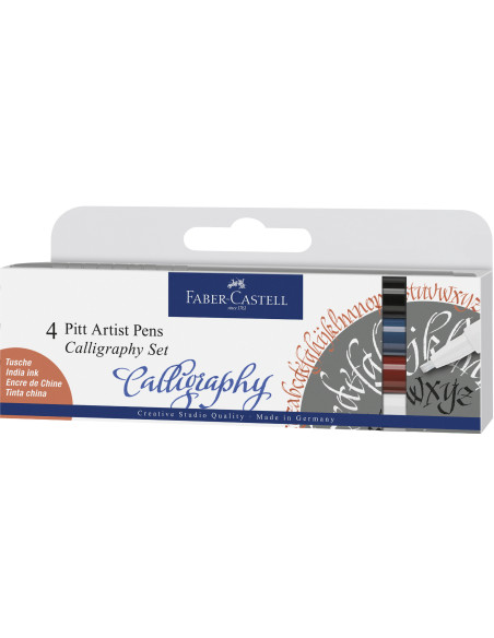FC167504,Pitt artist pen set caligrafic 4 buc faber-castell FC167504,Pitt artist pen set caligrafic 4 buc faber-castell