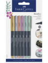 FC160706,Set de markere metalice FABER-CASTELL, 6 buc