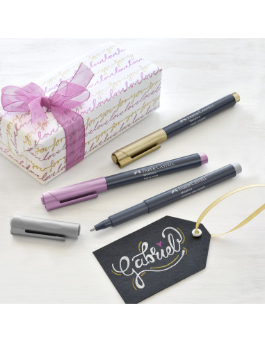 FC160706,Set de markere metalice FABER-CASTELL, 6 buc