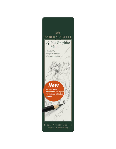 FC115207,SET 6 BUC CREION GRAFIT MAT PITT FABER-CASTELL