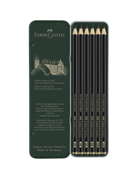 FC115207,SET 6 BUC CREION GRAFIT MAT PITT FABER-CASTELL