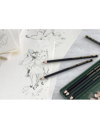 FC115207,SET 6 BUC CREION GRAFIT MAT PITT FABER-CASTELL