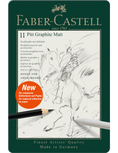 FC115220,Set 11 buc creion grafit mat pitt faber-castell
