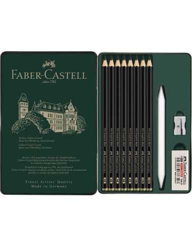 FC115220,Set 11 buc creion grafit mat pitt faber-castell