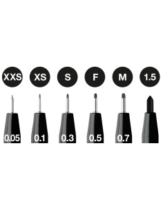 FC167154,PITT ARTIST PEN SET 6 BUC 0.05, 0.1, 0.3, 0.5, 0.7, 0.15 FABER-CASTELL 2
