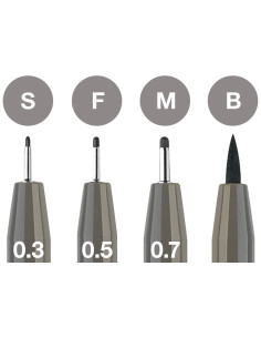 FC167169,Pitt artist pen set 4 buc gri cald faber-castell 2