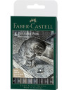 FC167171,Pitt artist pen set 8 buc negru & gri faber-castell