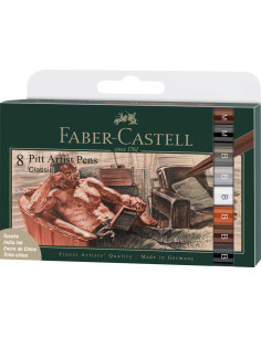 FC167172,Pitt artist pen set 8 buc clasic faber-castell