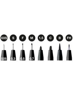 FC167158,Pitt artist pen set 8 buc negru 2022 faber-castell 2