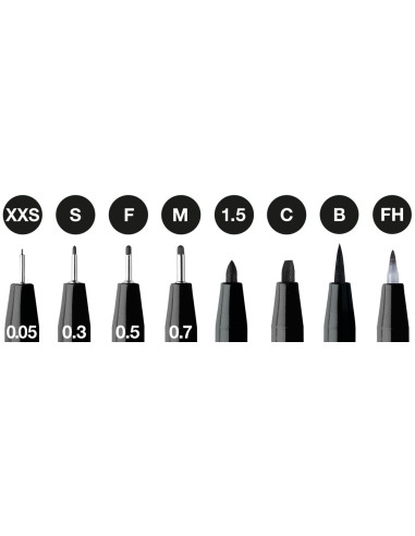 FC167158,Pitt artist pen set 8 buc negru 2022 faber-castell