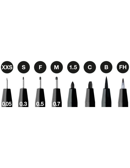 FC167158,Pitt artist pen set 8 buc negru 2022 faber-castell