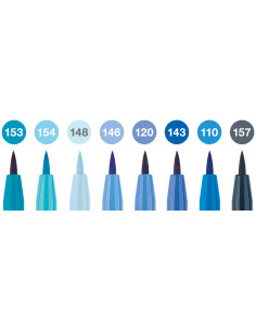 FC167173,Pitt artist pen set 8 buc albastru 2022 faber-castell 2