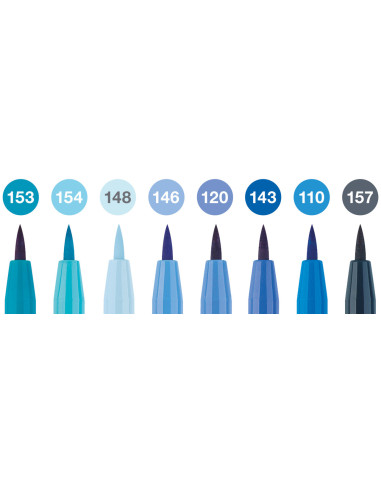 FC167173,Pitt artist pen set 8 buc albastru 2022 faber-castell FC167173,Pitt artist pen set 8 buc albastru 2022 faber-castell