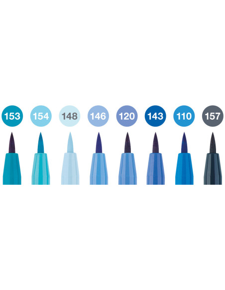 FC167173,Pitt artist pen set 8 buc albastru 2022 faber-castell FC167173,Pitt artist pen set 8 buc albastru 2022 faber-castell