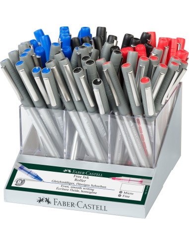 FC348103,DISPLAY 72 BUC ROLLER FREE INK 0.5/0.7 MM FABER-CASTELL