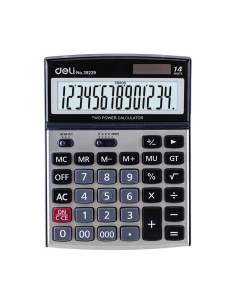 CALCULATOR BIROU 14DIG METAL 39229 DELI,DLE39229+++ 2