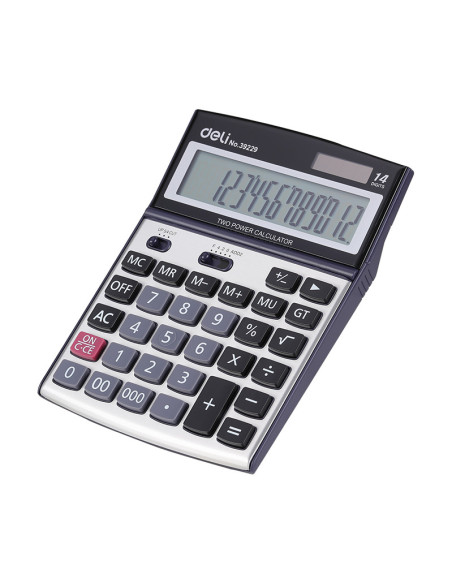 CALCULATOR BIROU 14DIG METAL 39229 DELI,DLE39229+++