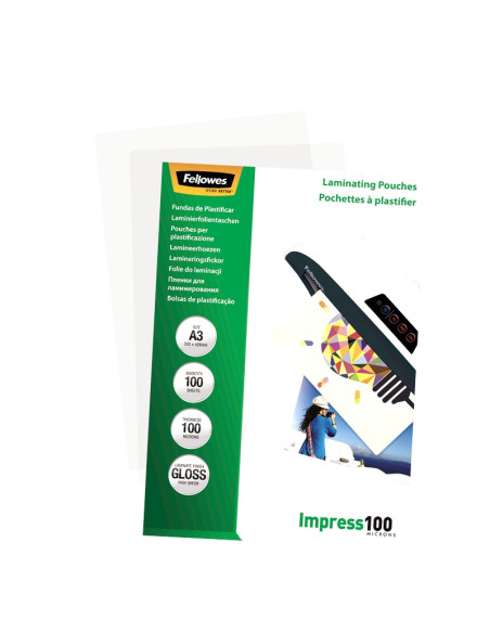 FOLIE A3 100 MICRONI 100/TOP FELLOWES,FE5351205