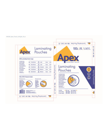 FOLIE A4 80 MICRONI 100/TOP APEX,AP6003201 FOLIE A4 80 MICRONI 100/TOP APEX,AP6003201