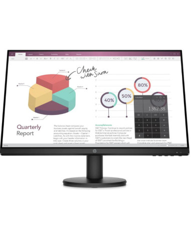 9TT78AA#ABB,HP P24v G4 23.8inch IPS Monitor FHD 1920x1080 16:9 250cd/m2 1000:1 5ms GtG 1xHDMI1.4 1xVGA Black 3Y War., "9TT78AAAB