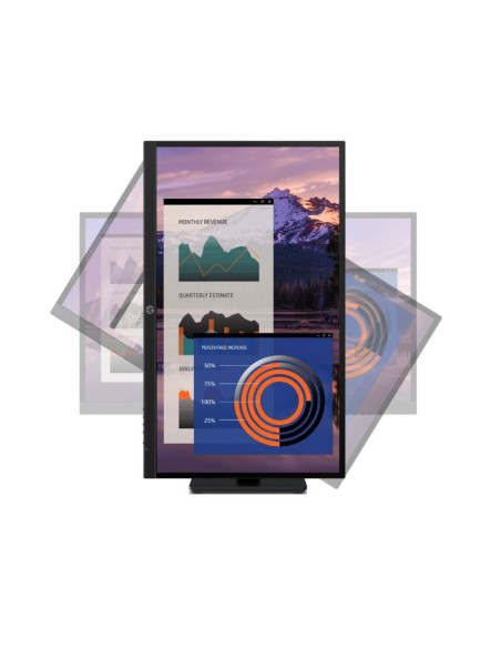 7VH95AA#ABB,Monitor HP P27h G4 FHD Height Adjust Monitor 27inch Anti-Glare IPS, Negru