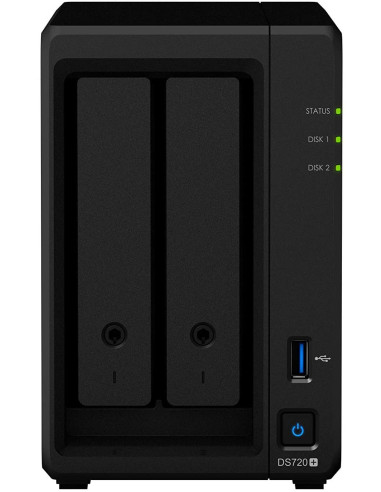 NAS SYNOLOGY, tower, HDD x 2, capacitate maxima 108 TB, memorie