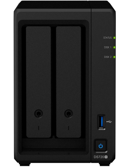 NAS SYNOLOGY, tower, HDD x 2, capacitate maxima 108 TB, memorie