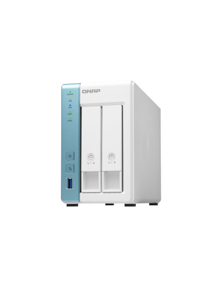 NAS QNAP 231K 2BAY 1.7GHZ TIPREM 1PC 1YR, "TS-231K-A" (include