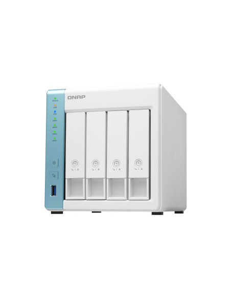 NAS QNAP 431K 4BAY 1.7GHZ TIADV 1PC 1YR, "TS-431K-A" (include