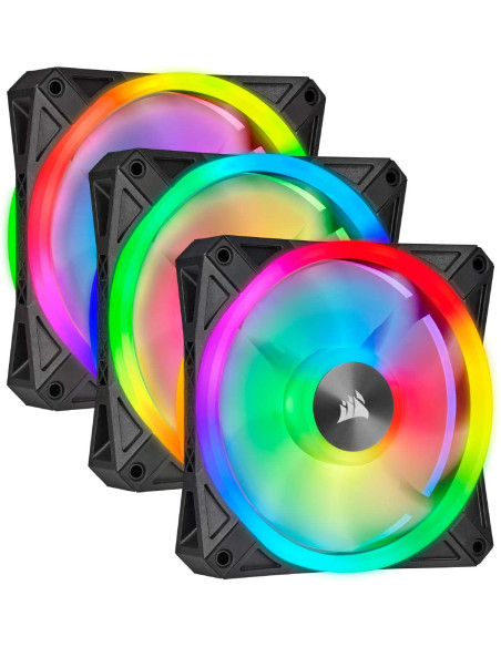 VENTILATOR CORSAIR, pt PC, 120 mm, 1500 rpm, LED RGB, pack 3