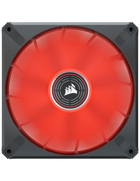 VENTILATOR Corsair, pt carcasa PC, 140 mm, 1600 rpm, LED rosu