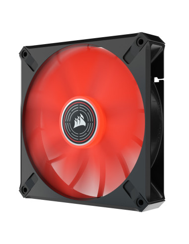VENTILATOR Corsair, pt carcasa PC, 140 mm, 1600 rpm, LED rosu