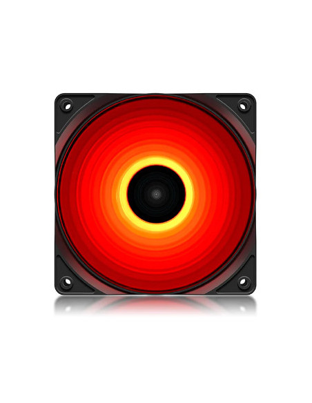 VENTILATOR DEEPCOOL PC 120x120x25 mm, "DP-FLED-RF120-RD", 4 red