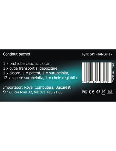 TRUSA scule SPACER contine 1 x ciocan, 1 x patent, 1 x