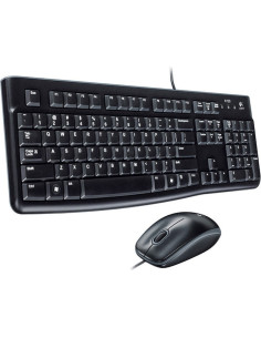 KIT wired LOGITECH USB, tastatura + mouse optic 1000dpi, 3 2