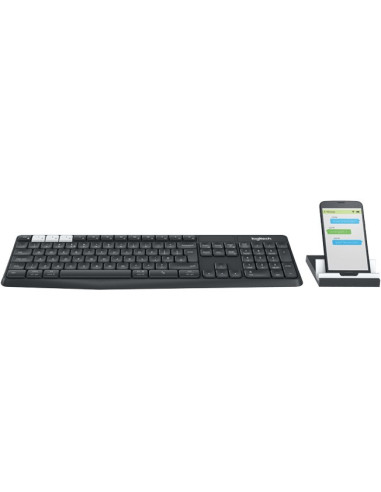 TASTATURA LOGITECH wireless &amp bluetooth, gri, "K375s"