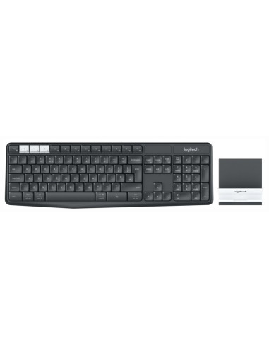TASTATURA LOGITECH wireless &amp bluetooth, gri, "K375s"