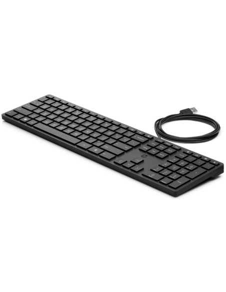 9SR37AA,TASTATURA HP, "320K", cu fir, 104 taste format standard (104-108 taste), USB, negru, "9SR37AA" (include TV 0.8lei)