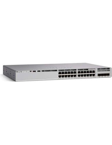 SWITCH PoE CISCO, "Catalyst 9200-24P"port Gigabit x 24