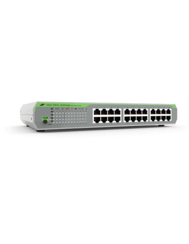 SWITCH Allied Telesis, 10/100 x 24, carcasa metalica